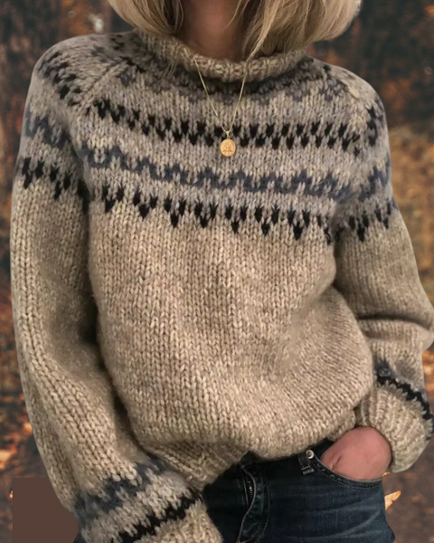 ASTRID™ סוודר נורדי לנשים