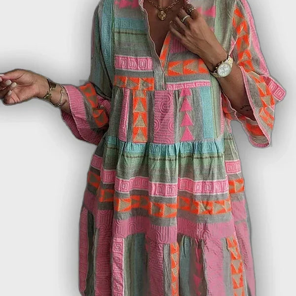 שמלת ג'וליאן בוהו עם שכבות - נוחה וסטייליסטית