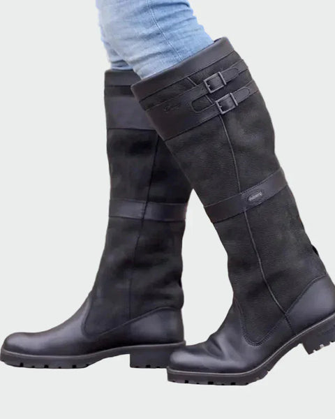 דפנה - מגפי עור רטרו