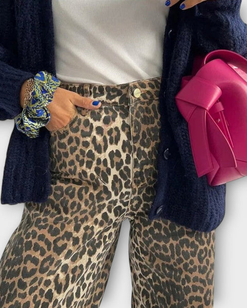 ג'ינס וינטג' דוגמת נמר צ'נדרה