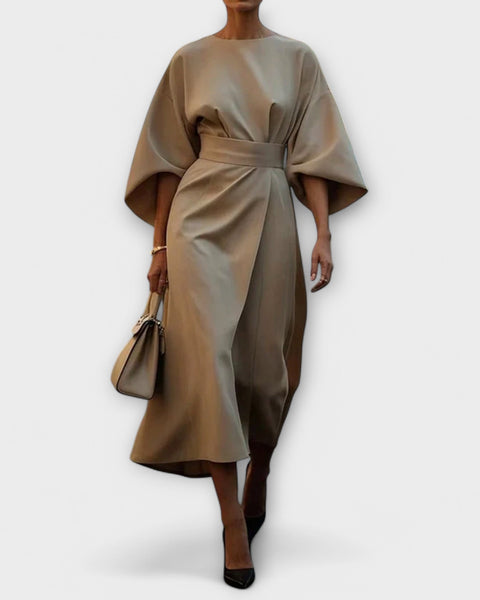 שמלת סוניה אלגנטית עם שרוולים ארוכים