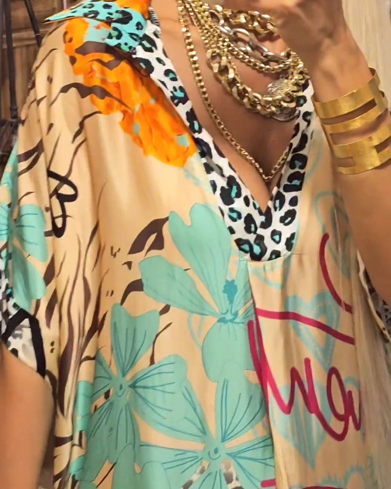 Marianna - שמלת צווארון Vקז'ואל