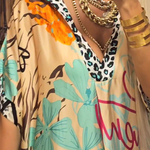 Marianna - שמלת צווארון Vקז'ואל