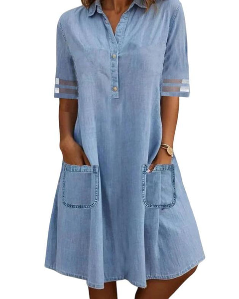 ג'יל | שמלת מיני עם כיסים צדדיים