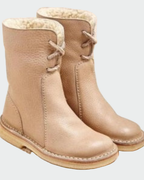 אביבה - נעלי בוטיק מעור עמיד במים עם ריפוד צמר