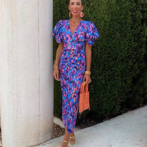 ליה™ | שמלת שרוולים נפוחים