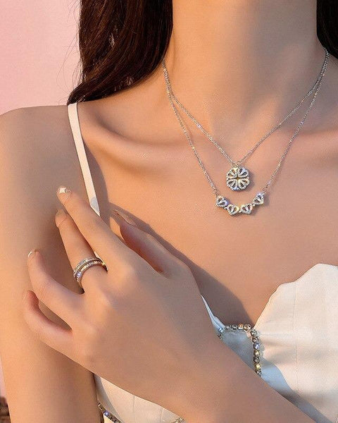 שרשרת תליון תלתן בעל ארבעה עלים - תכשיט המייצג מזל ואמונה