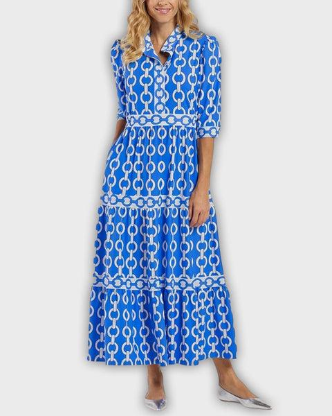 שמלת מידי עם דוגמת שרשרת