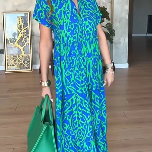 Jubilee - שמלת קו A מודפסת בגזרה רפויה