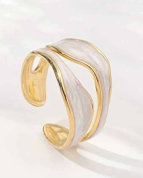 טבעת זהב לבן אנטיק