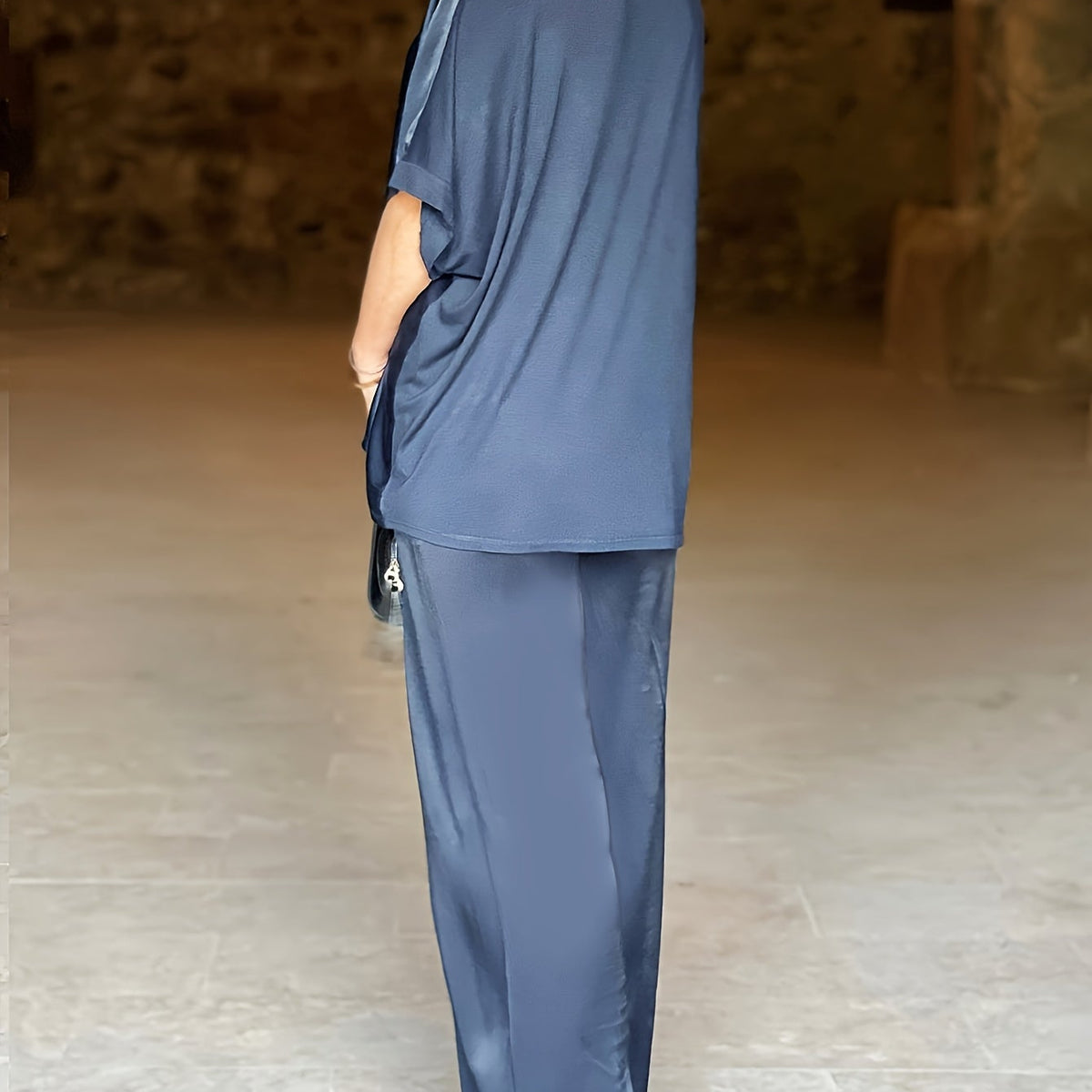 Ashlee - סט אלגנטי עם שרוולים קצרים