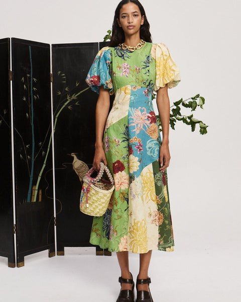 Maileen - מלת מידי עם שרוולים קצרים של