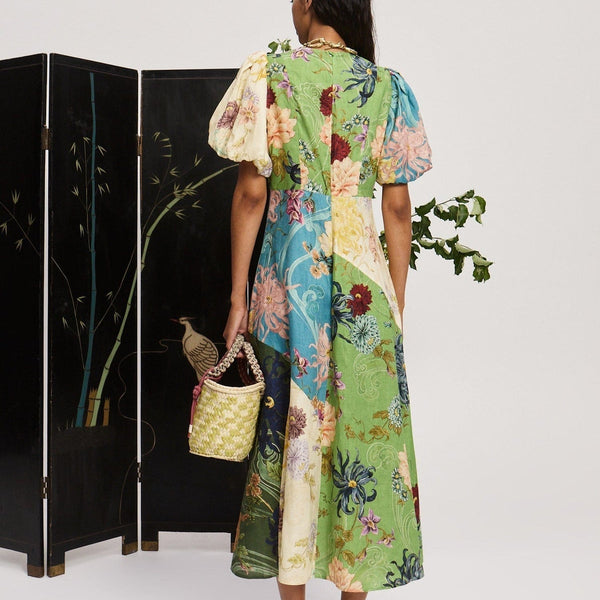 Maileen - מלת מידי עם שרוולים קצרים של