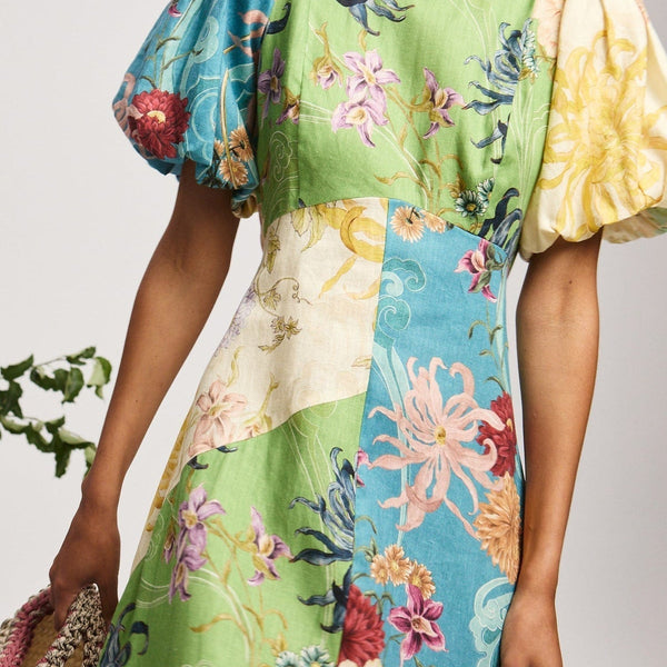 Maileen - מלת מידי עם שרוולים קצרים של