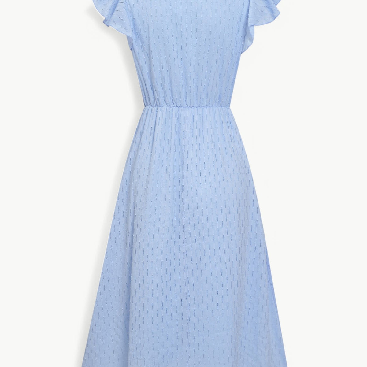 Julieta - שמלת מידי עם שרוולים עם קפלים