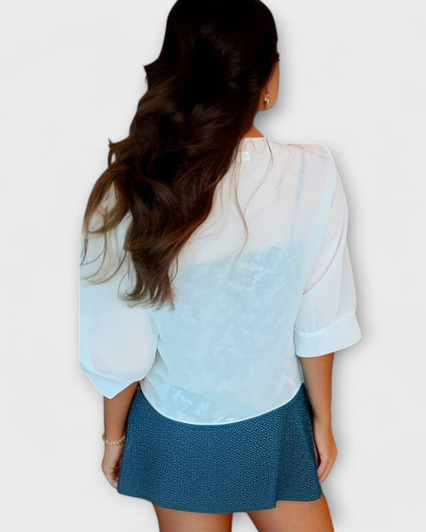 חולצת אוליביה עם חזית פתוחה - נוחות ואלגנטיות