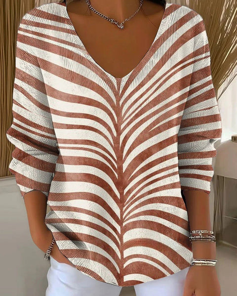 אורלה – סוודר סרוג עם צוואר V