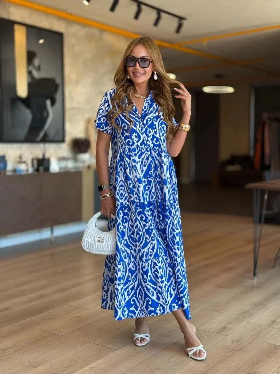 Jubilee - שמלת קו A מודפסת בגזרה רפויה