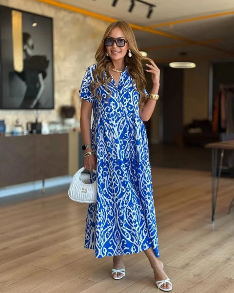 Jubilee - שמלת קו A מודפסת בגזרה רפויה