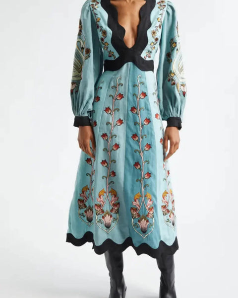 Dalila - שמלה פרחונית אלגנטית ליום יום