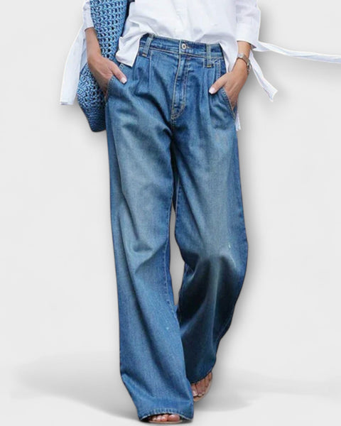 ג'ינס דנים רחבים איכותיים לנשים