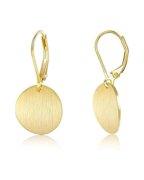 עגילי פלטינה בסגנון רטרו