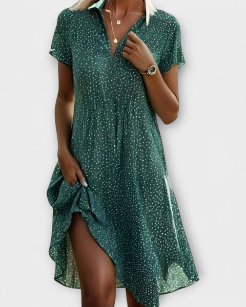 שמלת סופיה קלאסית קלילה בקיץ בעיצוב רטרו