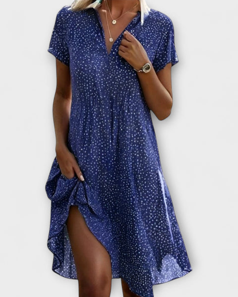 שמלת סופיה קלאסית קלילה בקיץ בעיצוב רטרו