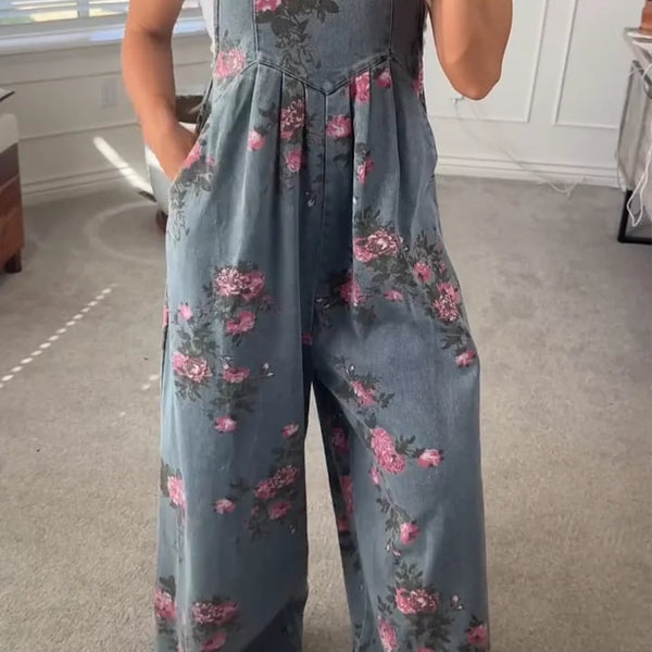 חליפת גזירה פרחונית