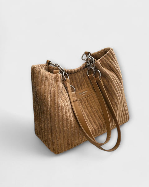 תיק צד רך מקטיפה לורה - תיק אלגנטי ונוח