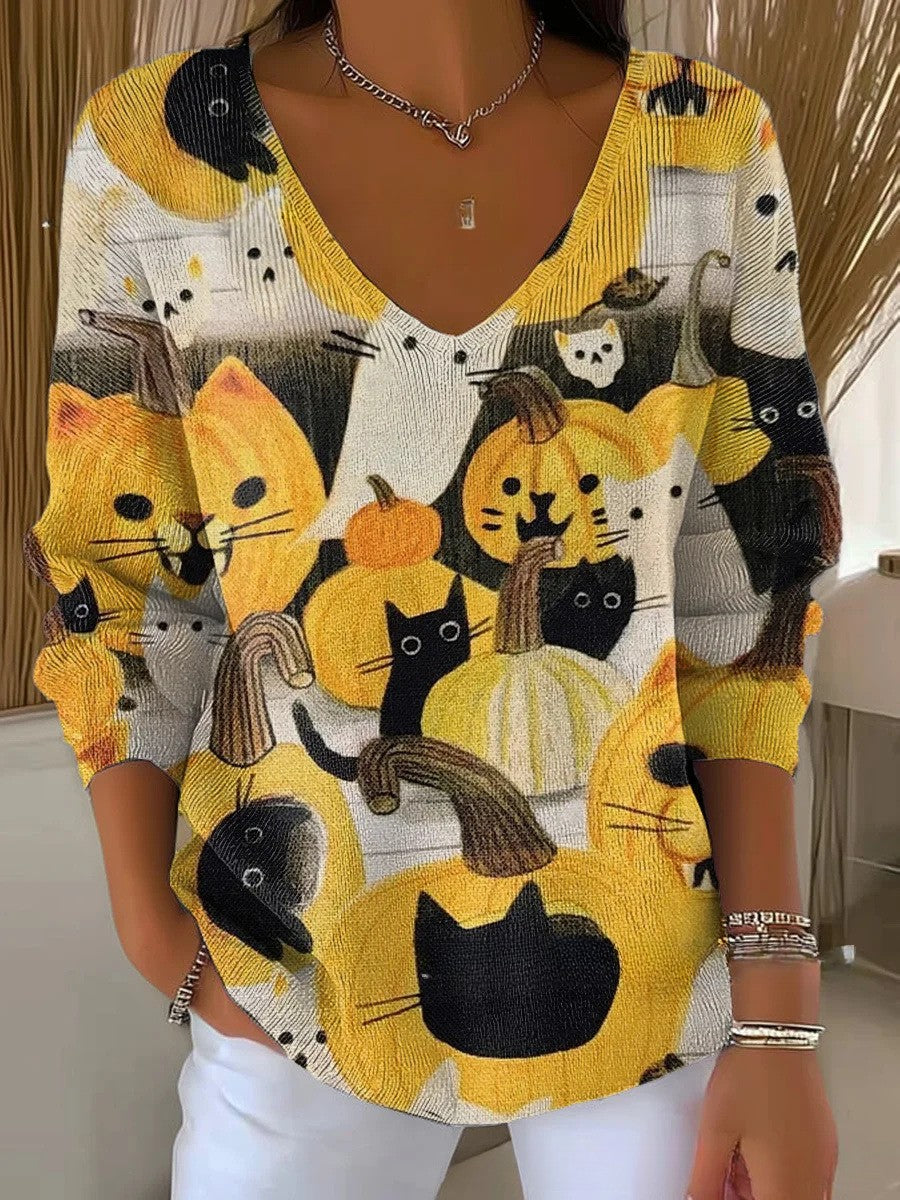 אליס – סוודר עם צווארון V