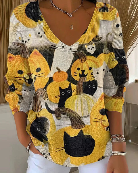 אליס – סוודר עם צווארון V