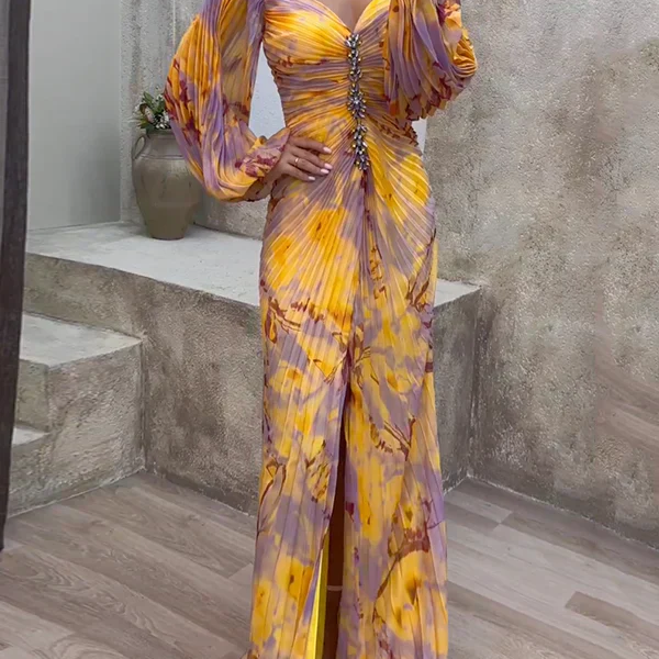 יעל™ | שמלת וי אלגנטית