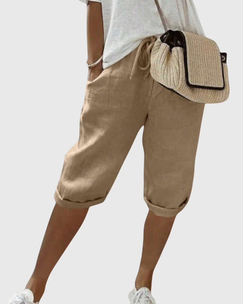 מכנסי לין רעננים ואלגנטיים