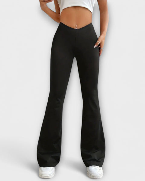 מכנסיים רחבים עם צללית מתרחבת