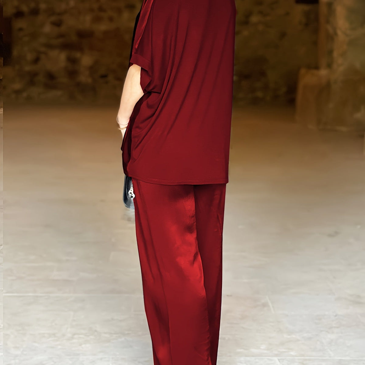 Ashlee - סט אלגנטי עם שרוולים קצרים