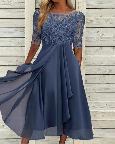 ליה™ | שמלת מידי תחרה אלגנטית