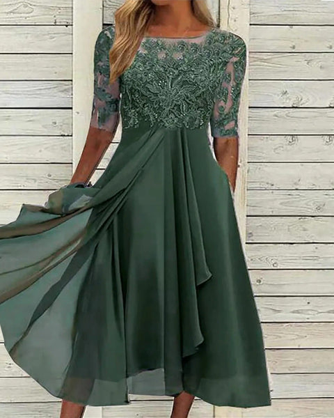 ליה™ | שמלת מידי תחרה אלגנטית