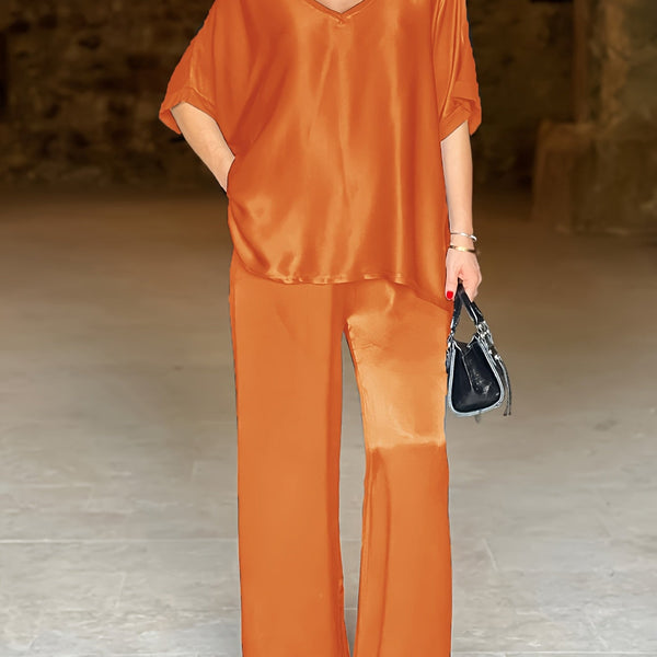 Ashlee - סט אלגנטי עם שרוולים קצרים