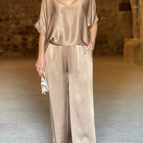 Ashlee - סט אלגנטי עם שרוולים קצרים