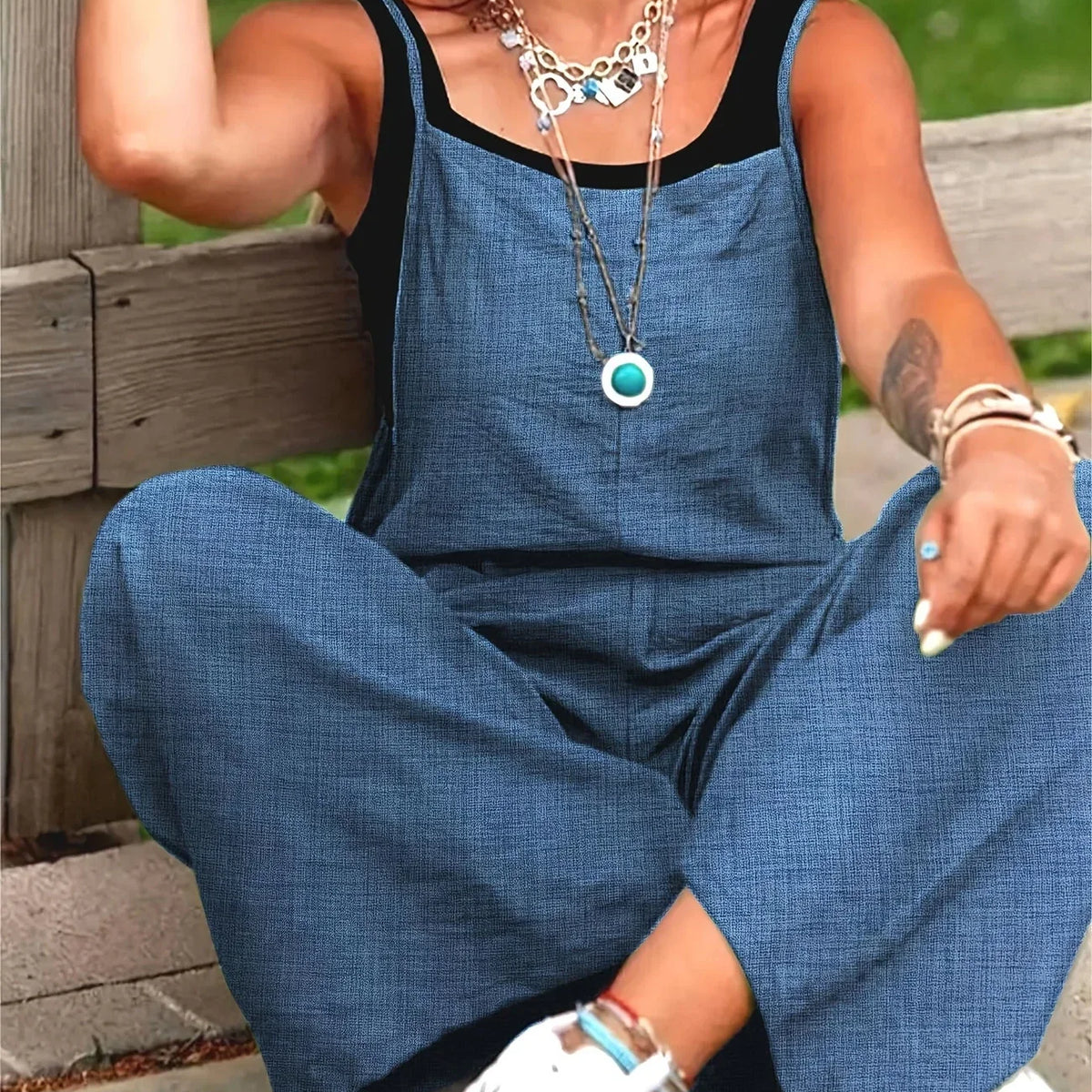 Annia - אוברול רחב ונינוח עם כיסים