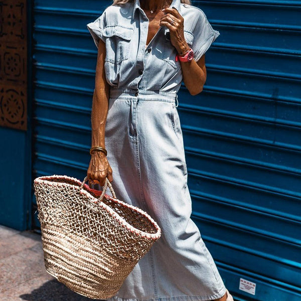 Brygida - שמלת ג'ינס אלגנטית