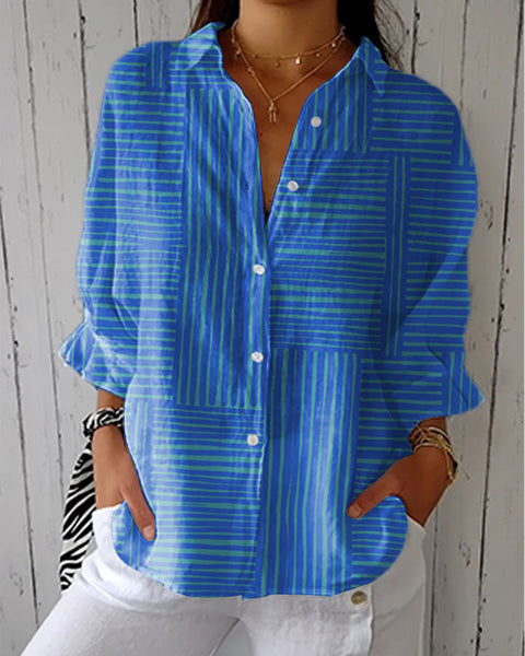 חתולית - חולצת פסים אזורית