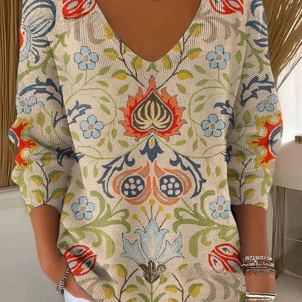 אדלינה – סוודר עם צוואר V