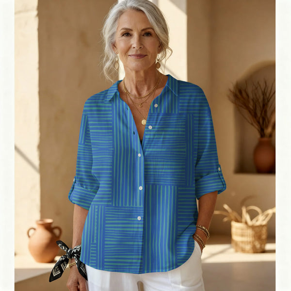 חתולית - חולצת פסים אזורית