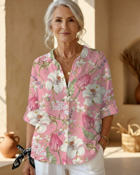 פרנסס - בלוזה פרחונית אלגנטית