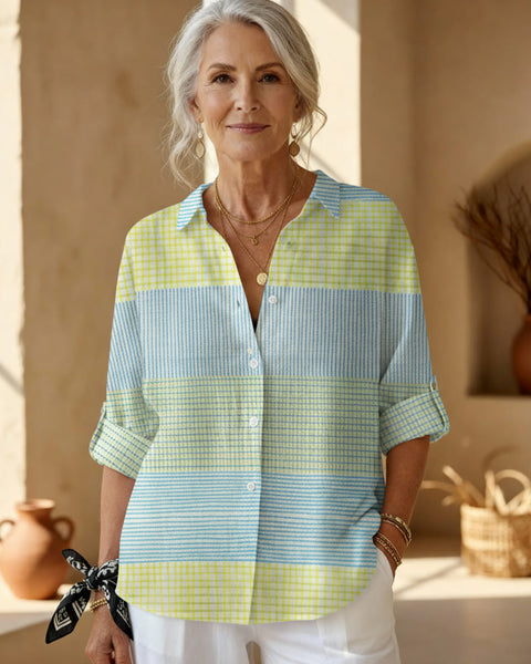 פיליפה - חולצת פסים פסטליים