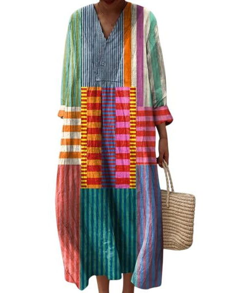 אלינור | שמלת גיאומטרית אלגנטית