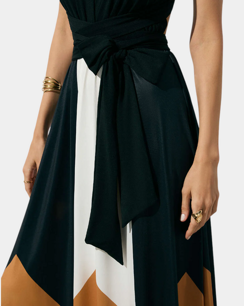 שמלת נאבה ארוכה פולימורפית עם גב פתוח ודמות רב-שימושית