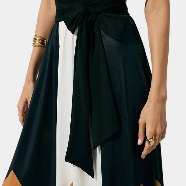 שמלת נאבה ארוכה פולימורפית עם גב פתוח ודמות רב-שימושית